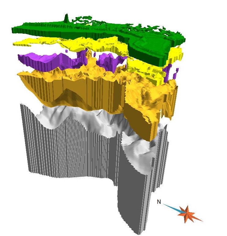 Explosionsdarstellung des 3D-Modells Bremerhaven