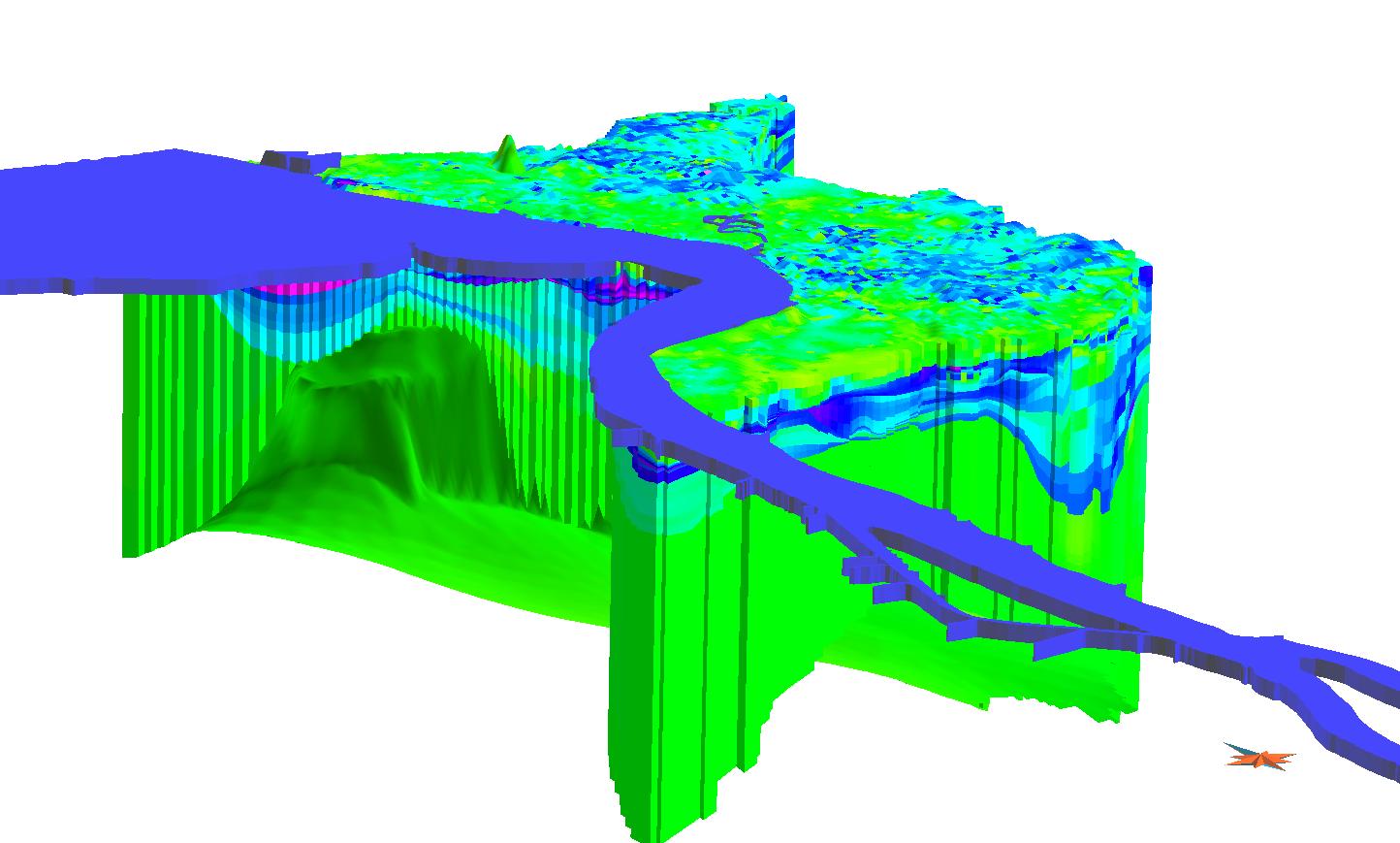 Parametrisiertes Voxelmodell Bremerhaven