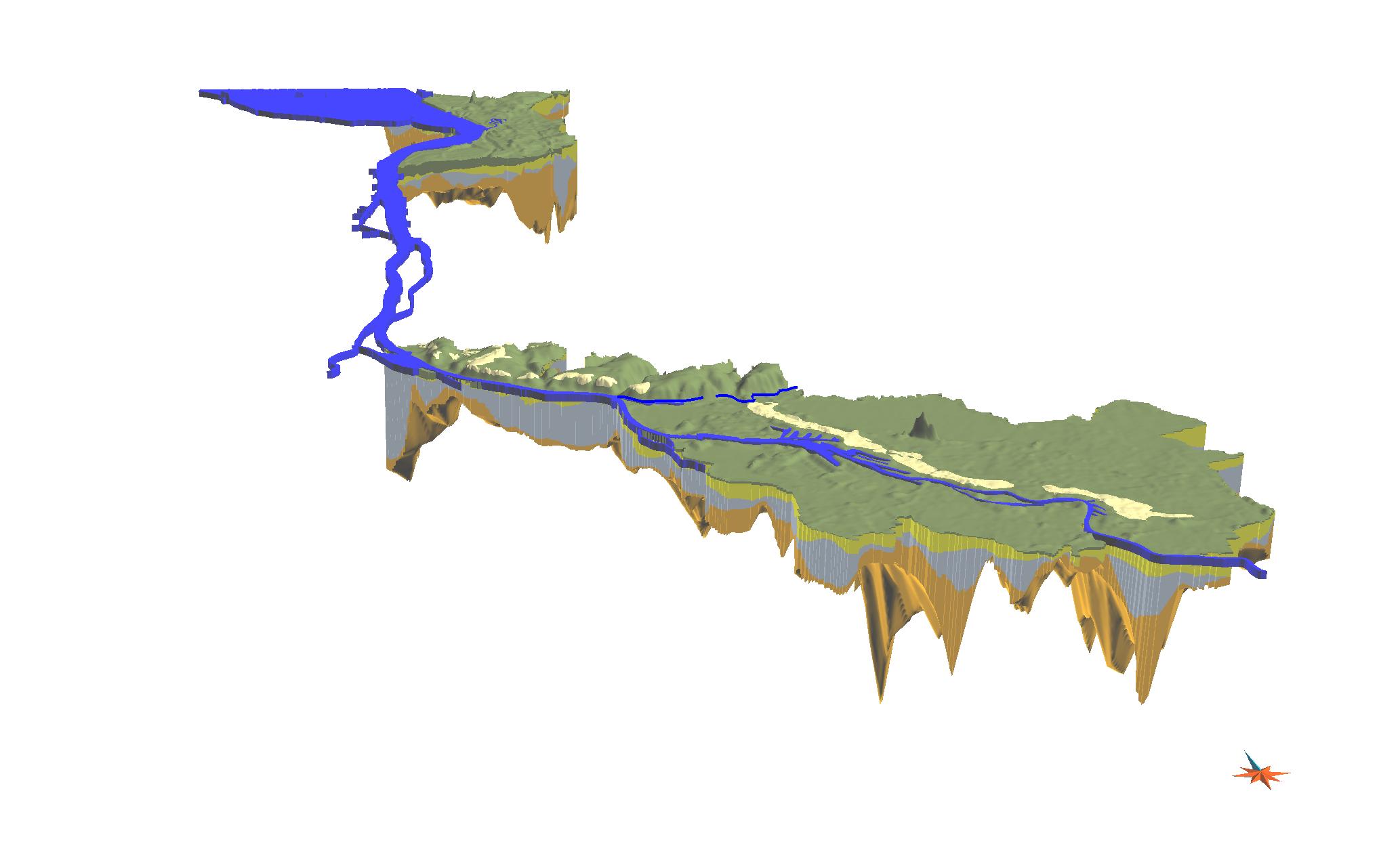 3D-Strukturmodell Bremen und Bremerhaven